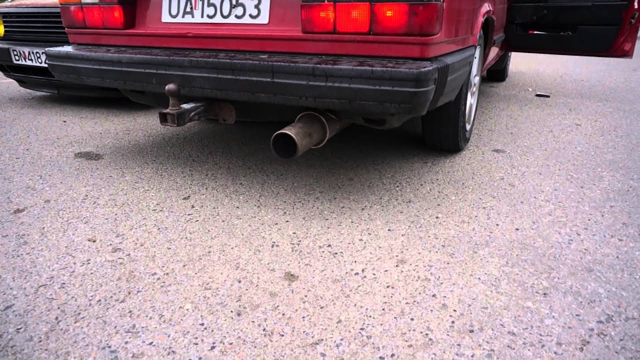 Volvo 740 ricer muffler - YouTube
