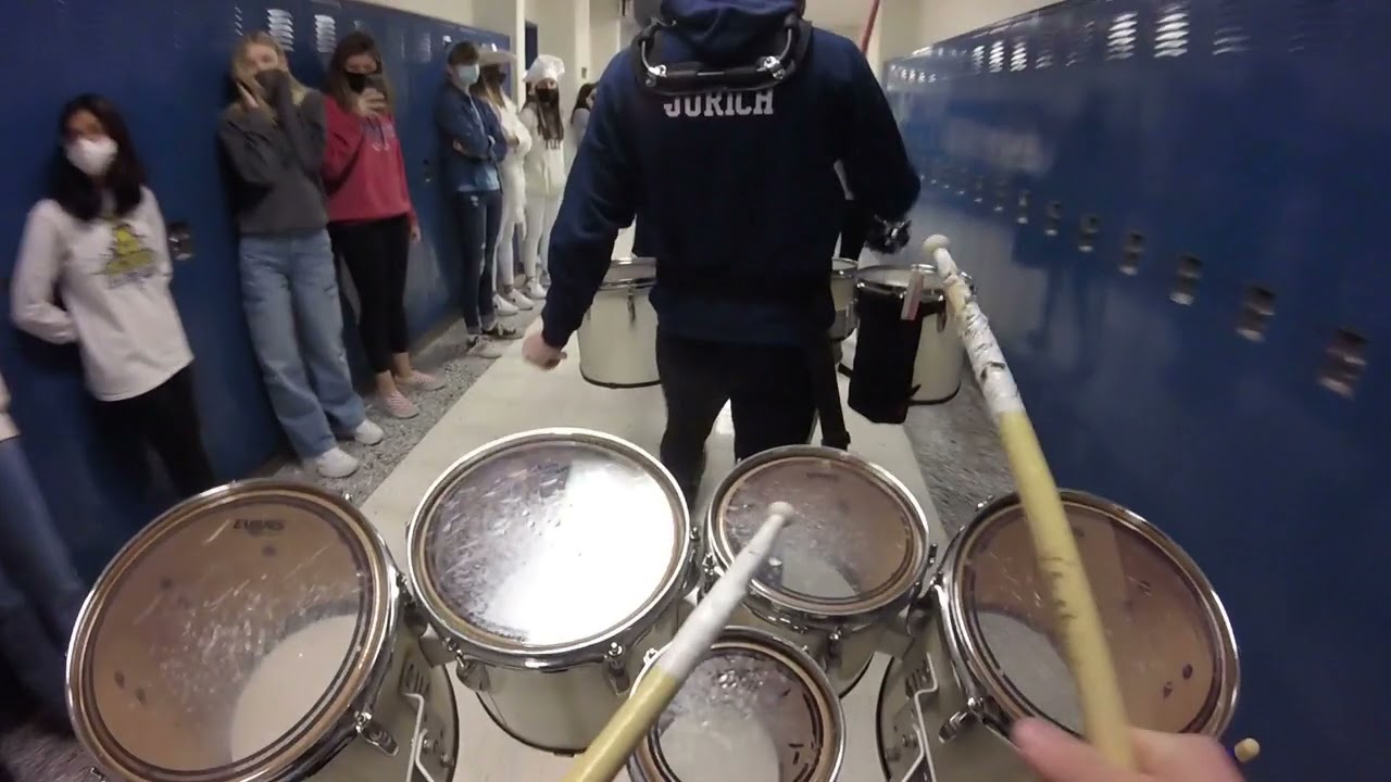 Stone Bridge Drumline Hallway Tenor Cam - Ben Fremin