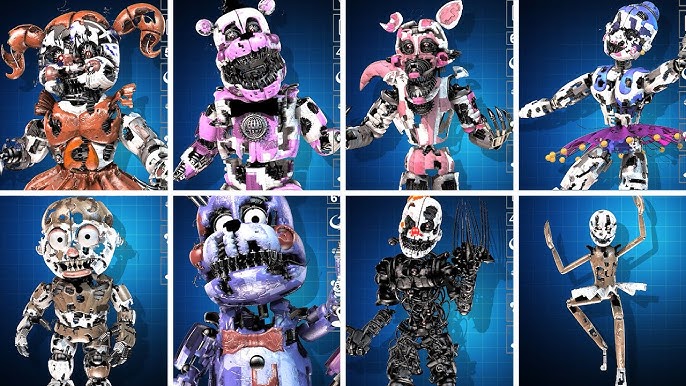 FNAF AR Nightmare Animatronics Workshop Animations 