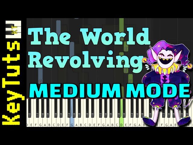 The World Revolving from Deltarune - Medium Mode [Piano Tutorial] (Synthesia)