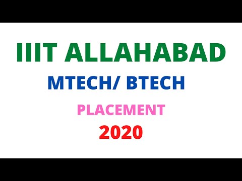 IIIT ALLAHABAD MTECH /BTECH PLACEMENT 2020