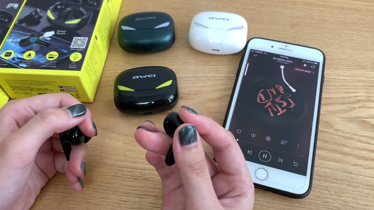 AWEI T35 How to use Earbuds Game mode