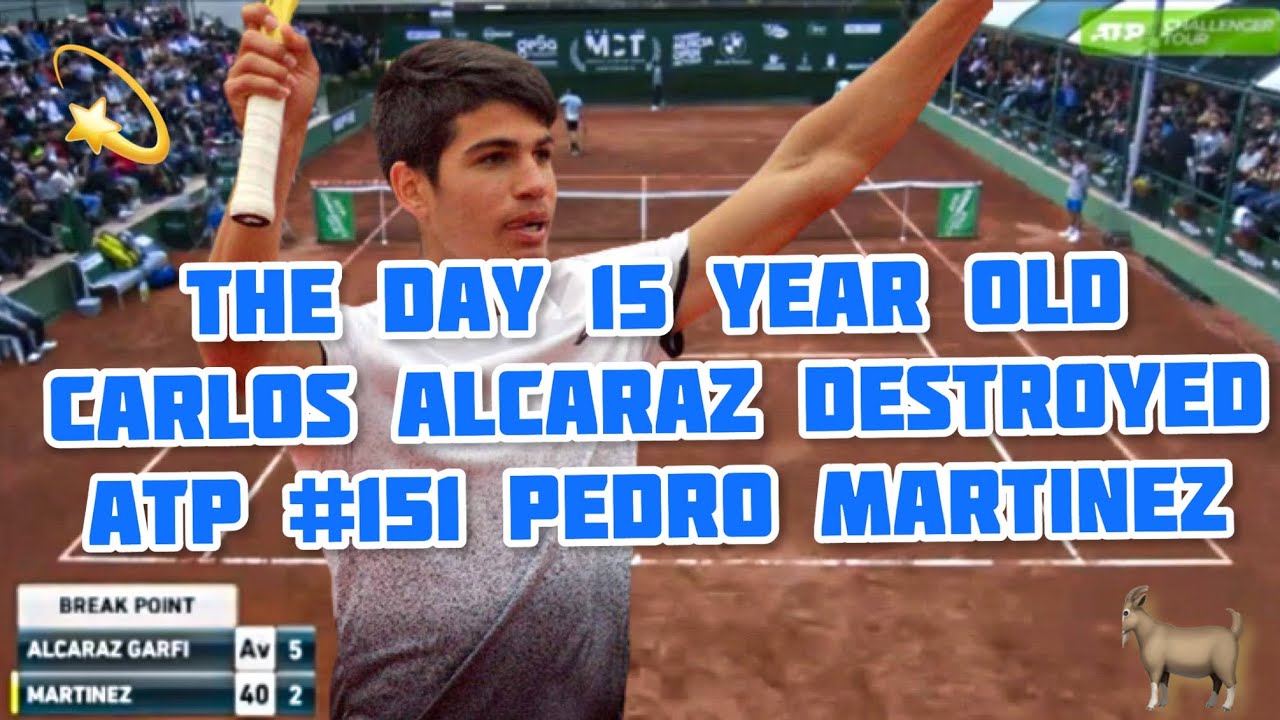 The Day 15 Year Old Carlos Alcaraz Destroyed ATP 