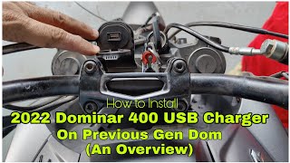 2022 Bajaj Dominar 400 USB Charger | How to Install on Prev Gen Dominar | Overview | DNA VLOGS
