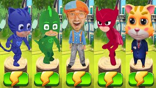 Tag with PJ Mask Gekko vs Catboy vs Blippi World Adventures Run vs Owlette vs Cat Runner  Gameplay screenshot 2