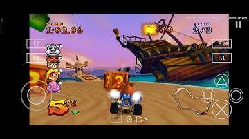 Crash Nitro Kart running slightly at full speed - AetherSX2 - Xiaomi Mi 10T