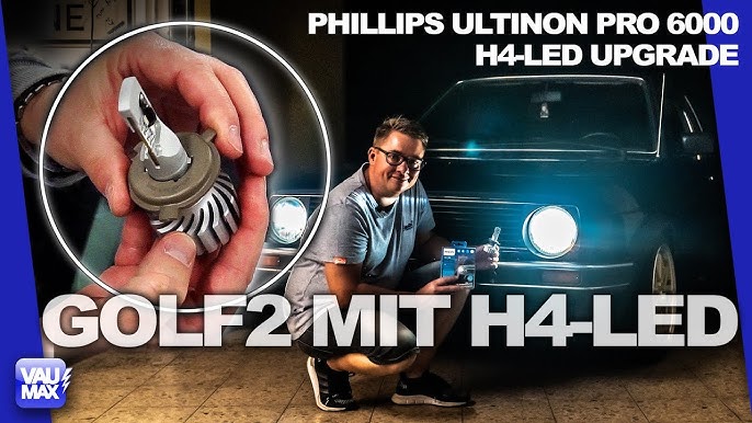 H4 LED Philips Ultinon Pro6000 mit Straßenzulassung, Test & Montage 