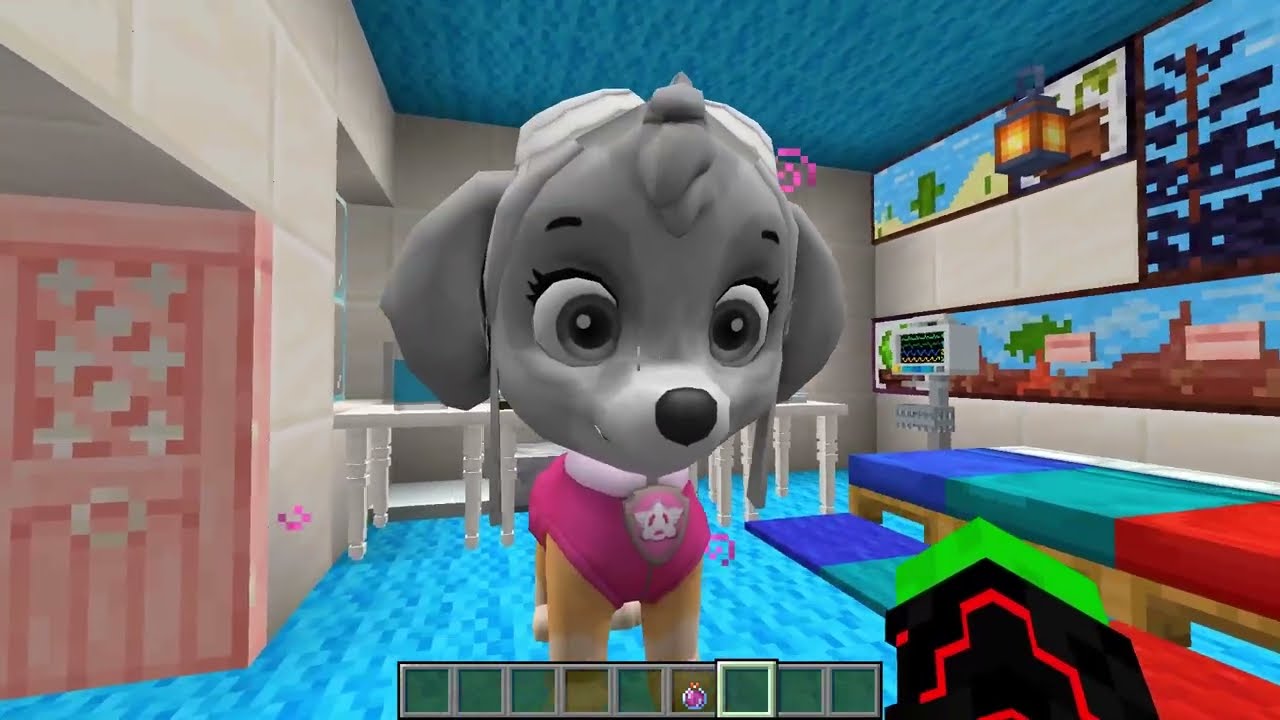 ВЫБЕРИ ПРАВИЛЬНЫЙ ЩЕНЯЧИЙ ПАТРУЛЬ СКАЙ МАРШАЛ РОКСИ ГОНЩИК в МАЙНКРАФТ