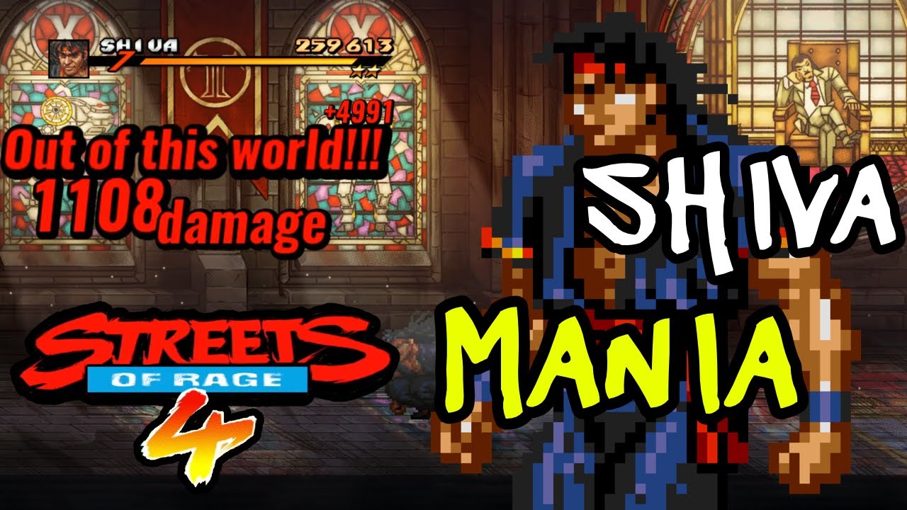 Streets of Rage 4 (v5) Arcade Mode Gameplay - Mania - Shiva