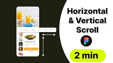 Horizontal & Vertical Scroll in Figma | 2-Minute Quick Tutorial
