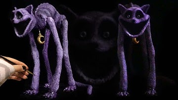 Making CatNap Sculpture Monster Poppy Playtime 3 Sculpting Smiling Critters #catnap #poppyplaytime