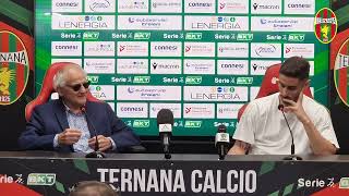 Il DS Capozucca e il capitano Capuano nella conferenza stampa di fine stagione