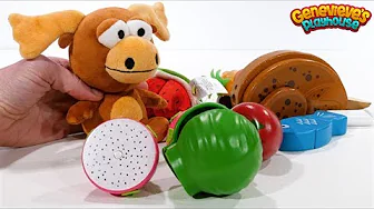 Moose Wants a Picnic! Food Sorting Toy Learning Video for Kids!
