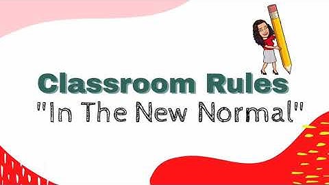 ONLINE CLASSROOM RULES || In The New Normal