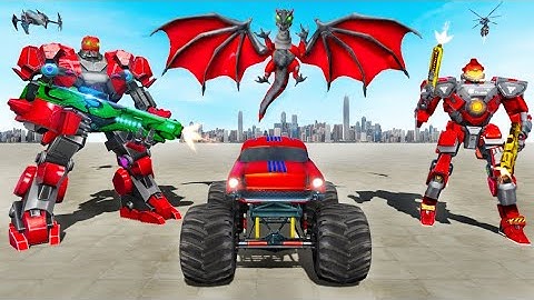 Monster Multi Robot Car Transform Game || 3D Unity Best Monster Truck Robot Game