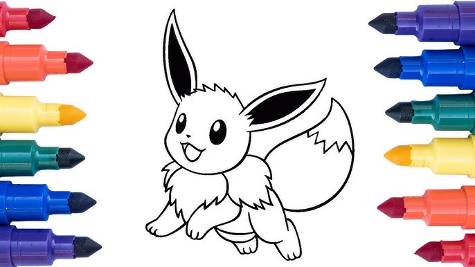 Coloring Pages Pokémon Eevee