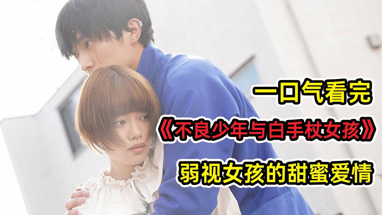 反差甜蜜愛！囂張不良甘願成為弱視少女的導盲犬！一口氣看完《不良少年與白手杖女孩》！