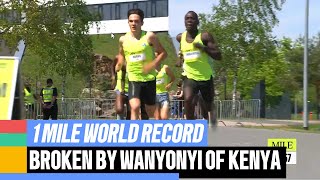 What Emmanuel Wanyonyi JUST DID to Kessler is INSANE: Breaks 1Mile Record Adizero Road in Germany