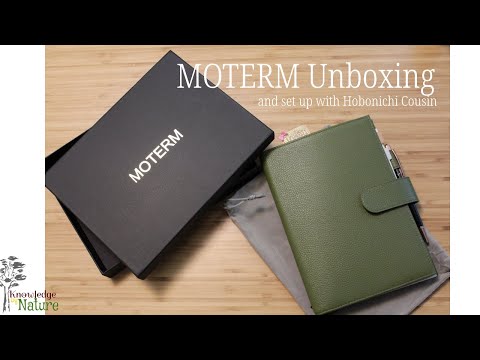 MOTERM OLIVE GREEN HOBONICHI AVEC COVER UNBOXING 