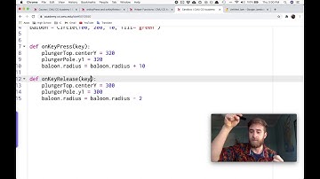 Basic onKeyPress/onKeyRelease Introduction - CMU CS Academy 4.2.1