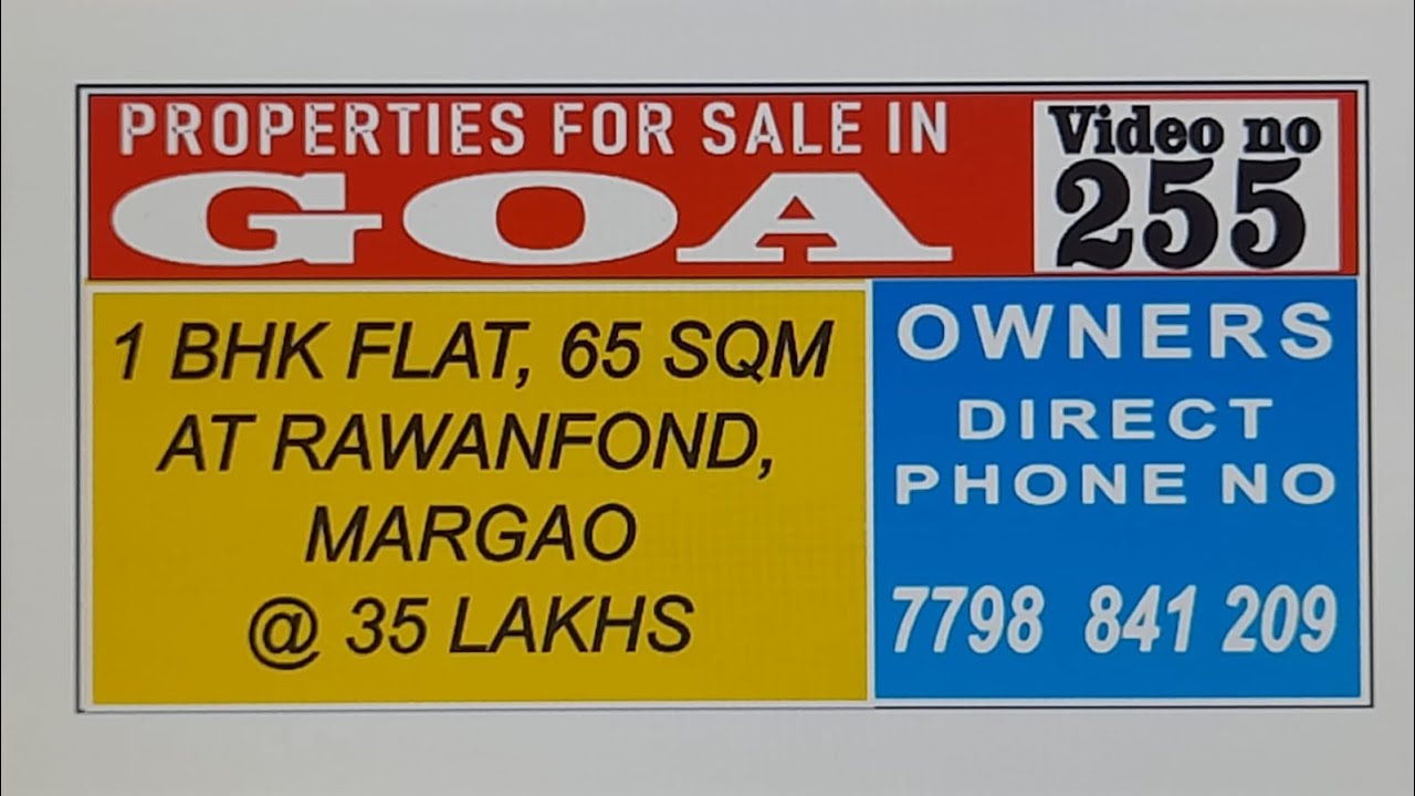 1bhk flat for sale at margao, goa 