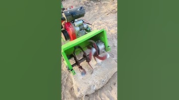 Part 623 Micro-Tillage Machine Diesel Four-wheel-drive Rotary Tiller Multi-function hoeing machine.😱