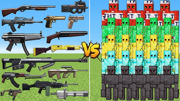 What TaCZ Gun Can Defeat The Most Golems in Minecraft?