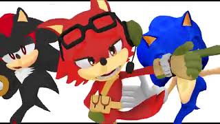 MMD  SONIC FORCES  Sonic The Hedgehog Shadow The Hedgehog And Gadget The Wolf Solar System Disco Resimi