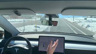 Tesla model y Full self driving test drive auto pilot review