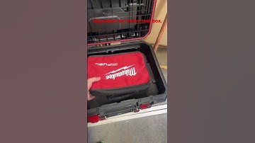 Got a foam insert made to hold some of my Milwaukee tools. #milwaukee #packout #toolstorage