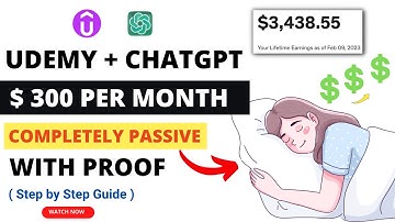 How to Make Money Online on Udemy using ChatGPT ( I made $3,345 using this strategy )