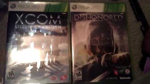 Xbox 360 games unboxing #2: Dishonored and Xcom unboxing