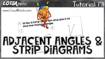 Math Lesson 171 - Adjacent Angles & Strip Diagrams - LOTSA MATH