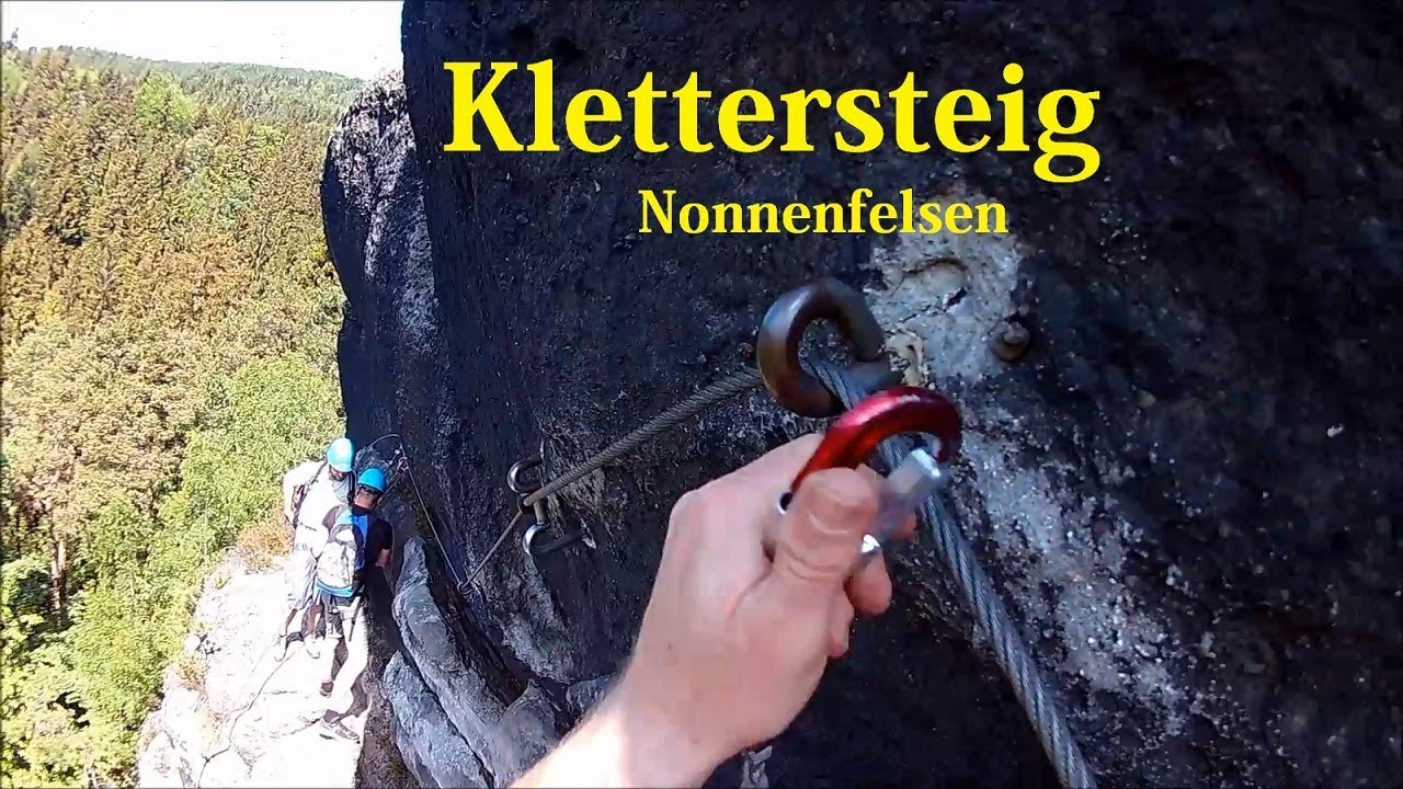 Klettersteige klettern - Sachsen - Zittauer Gebirge - Nonnenfelsen - Jonsdorf - Nonnensteig