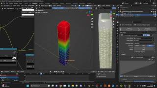 Snail eye roll up inside out mechanism test in blender 3D