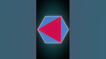 Red or Blue? Which Area is greater? #geometry #hexagon  #interiorangles #class9 #class10