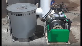 Двигатель Стирлинга работает от печи. Stirling engine is a generator. Work with the oven (Part 16)