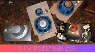 Speaker Finding 28: Weird Mitsubishi CRT TV subwoofer, Black Sony Faital Mini woofer and More!