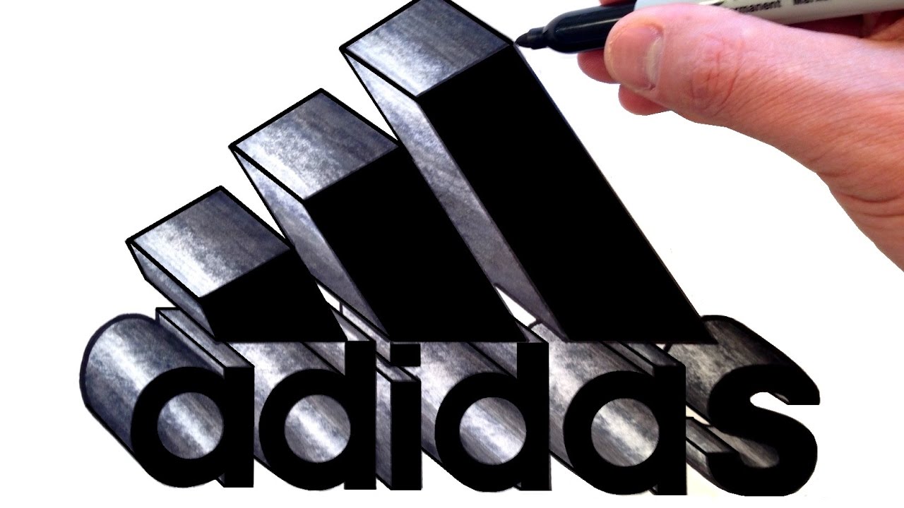 adidas sign drawing