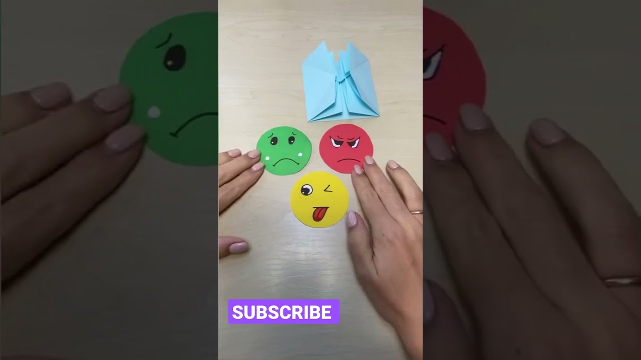 DIY Emoji Smile paper craft idea 
