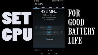 How to overclock Huawei (Setcpu Apps for Huawei Y6 II)