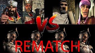 SALADIN LIONHEART VS FREDERICK EMIR VS 4 RATS | Stronghold Crusader REMATCH