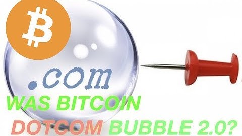 Cryptocurrency Bubble and Dotcom Bubble