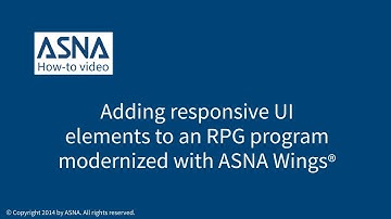 A responsive UI for the IBM I