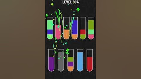 Water Sort Puzzle   level 884 Mobile Cell Phone Game Walkthrough Android / Apple