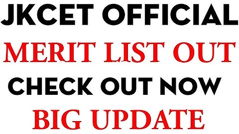 JKBOPEE 12TH BASED ENGENEERING MERIT LIST OUT || JKCET OFFICIAL NOTIFICATION OUT