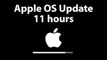 Apple OS Update Screen 11 hours REAL PROGRESS BAR in 4K UHD !