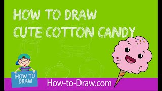 How to Draw Cute Cotton Candy  #howtodraw #drawing #cartoon