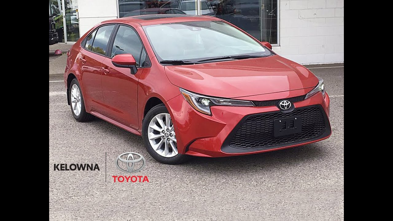 2020 Toyota Corolla LE Upgrade Barcelona Red - YouTube