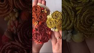 How to make a Rose Flower with Glitter Foam Sheets #розыизфоамирана #glitterfoamsheet#diycraftideas